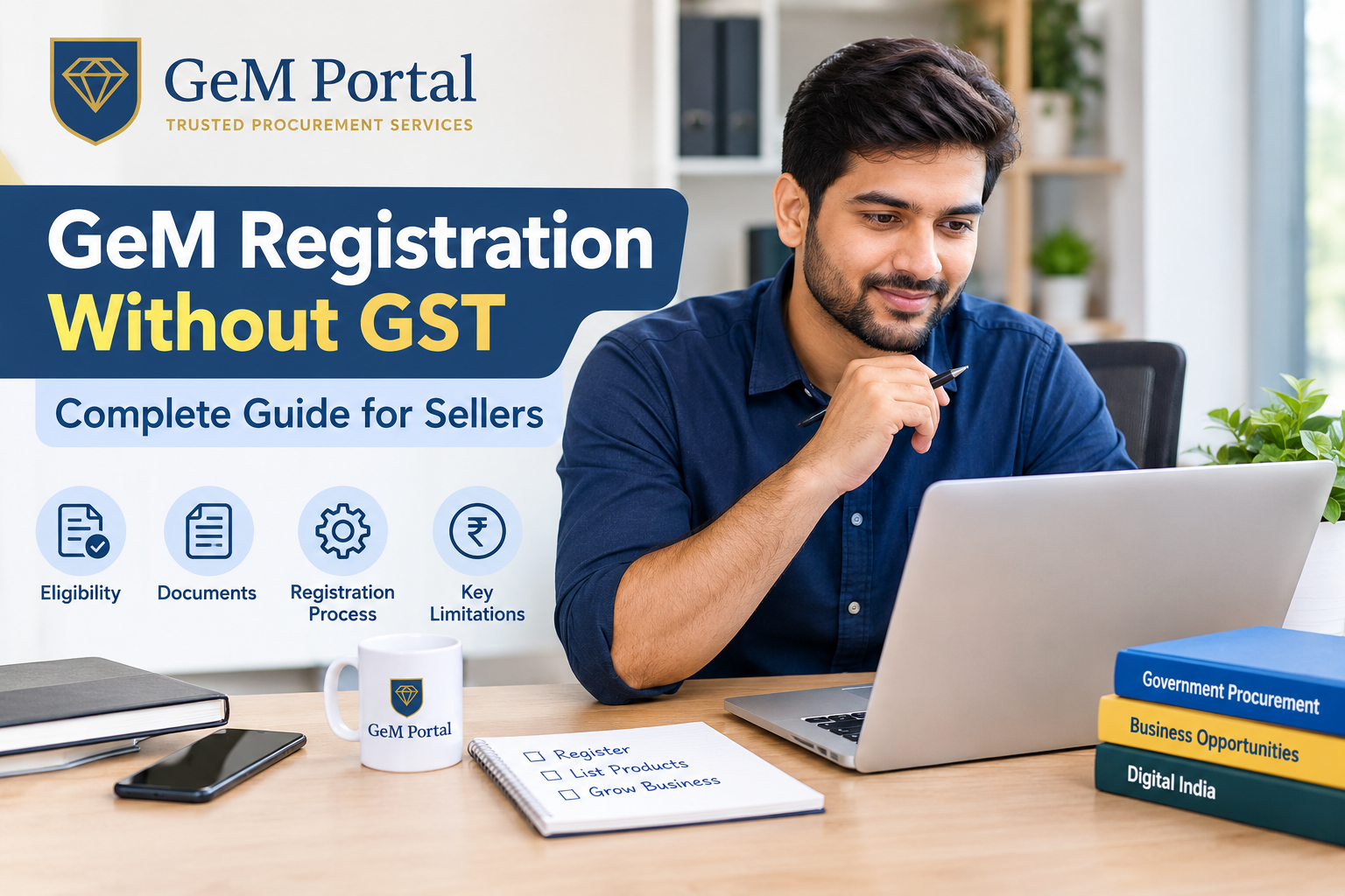 GeM Registration Without GST|Complete Guide for Sellers